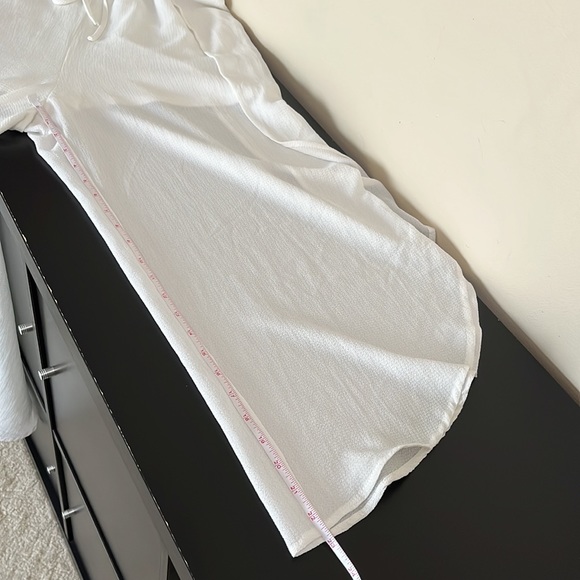 Purple Snow Split Leg Jumpsuit or Romper | White Cropped Wide Leg Jumpsuit - Picture 14 of 15